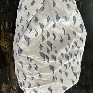 Pottery Barn Baby Boy Whales Jack Organic Crib Fitted Sheet